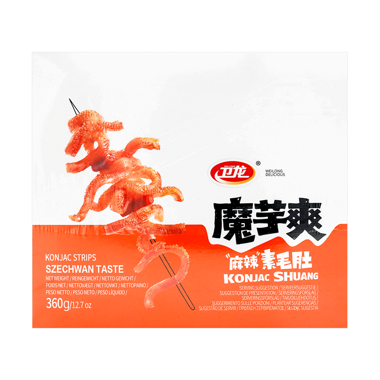 Wei Long Moishine Konjac Snacks Sichuan Spicy Flavor - 360g