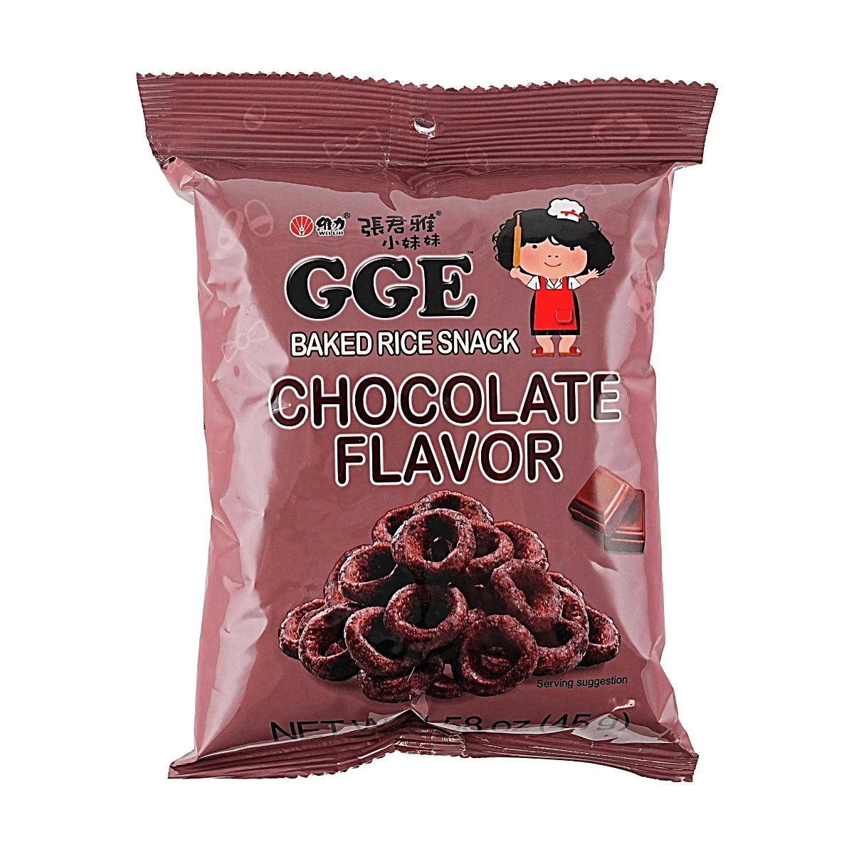 Wei Lih GGE Chocolate Ring Snack - 45g