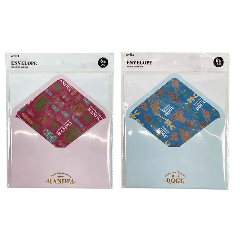 Western-Style Envelopes No.2 – Haniwa & Dogu 6pcs