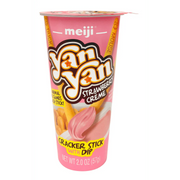 Meiji Yan Yan Strawberry Creme Cracker Stick With Dip - 57g