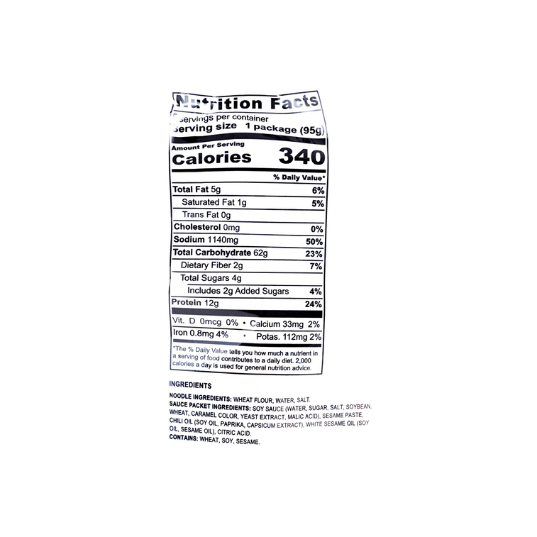 A - Sha Badtz - Maru Dry Noodle with Sesame Boss Sauce - 95g x 5 Pack - ding - go