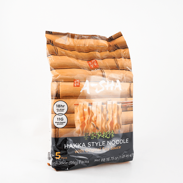 A - Sha Hakka Style Noodle with Original Soy Sauce - 95g x 5 Pack - ding - go