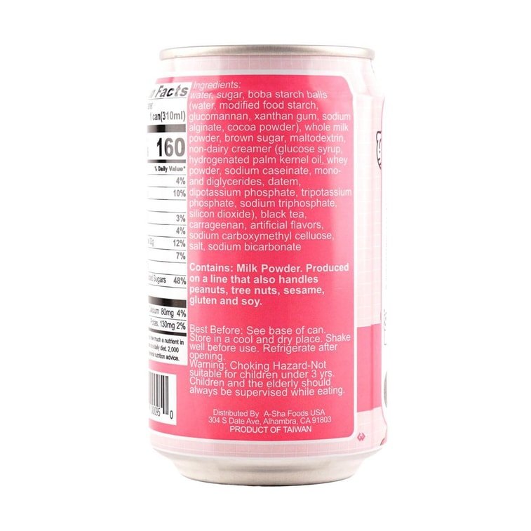 A-Sha Hello Kitty Boba Can - Brown Sugar - 310ml - ding-go