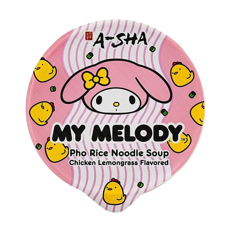 A - Sha My Melody Pho Rice Noodle Soup Chicken Lemongrass Flavored - 58g - ding - go