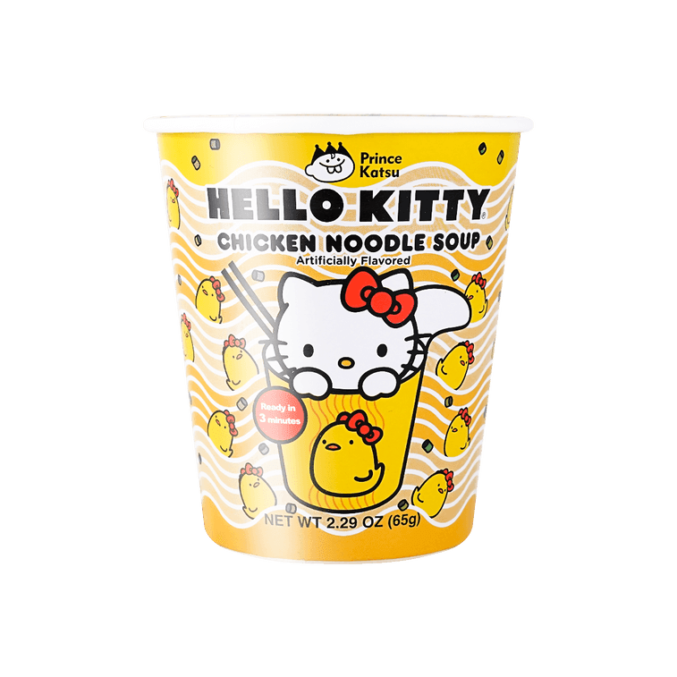 A - Sha Prince Katsu Hello Kitty Chicken Noodle Soup - 65g - ding - go