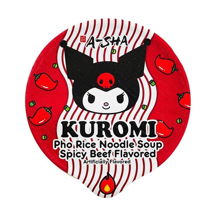 A - Sha Prince Katsu Kuromi Pho Rice Noodle Soup, Spicy Beef Flavored - 58g - ding - go