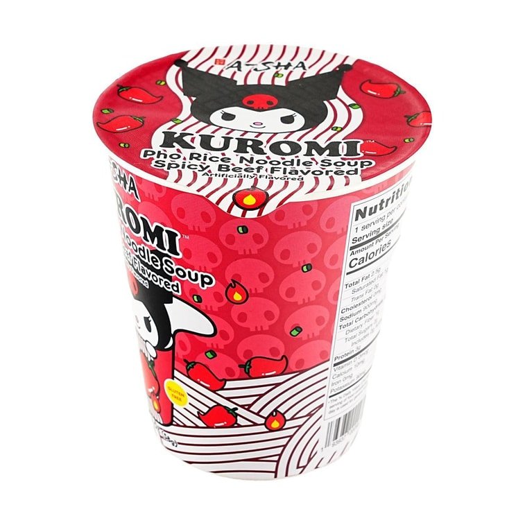 A - Sha Prince Katsu Kuromi Pho Rice Noodle Soup, Spicy Beef Flavored - 58g - ding - go