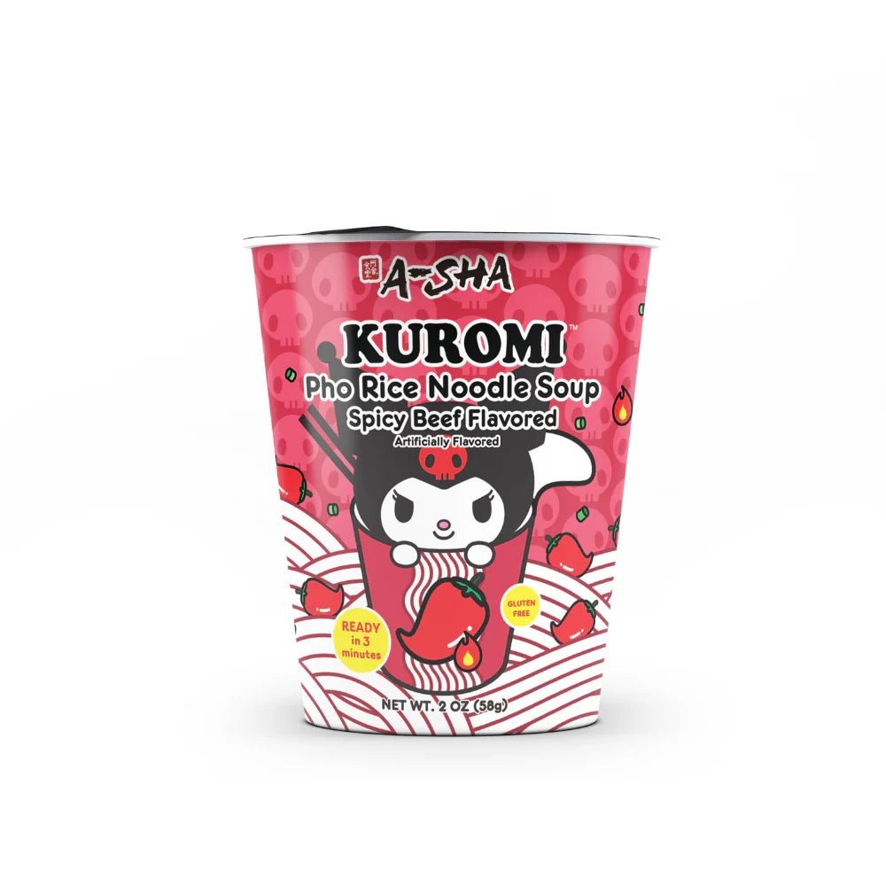 A - Sha Prince Katsu Kuromi Pho Rice Noodle Soup, Spicy Beef Flavored - 58g - ding - go