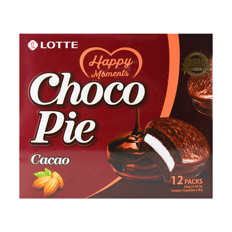 Lotte Choco Pie Cacao - 28g x 12 Pack