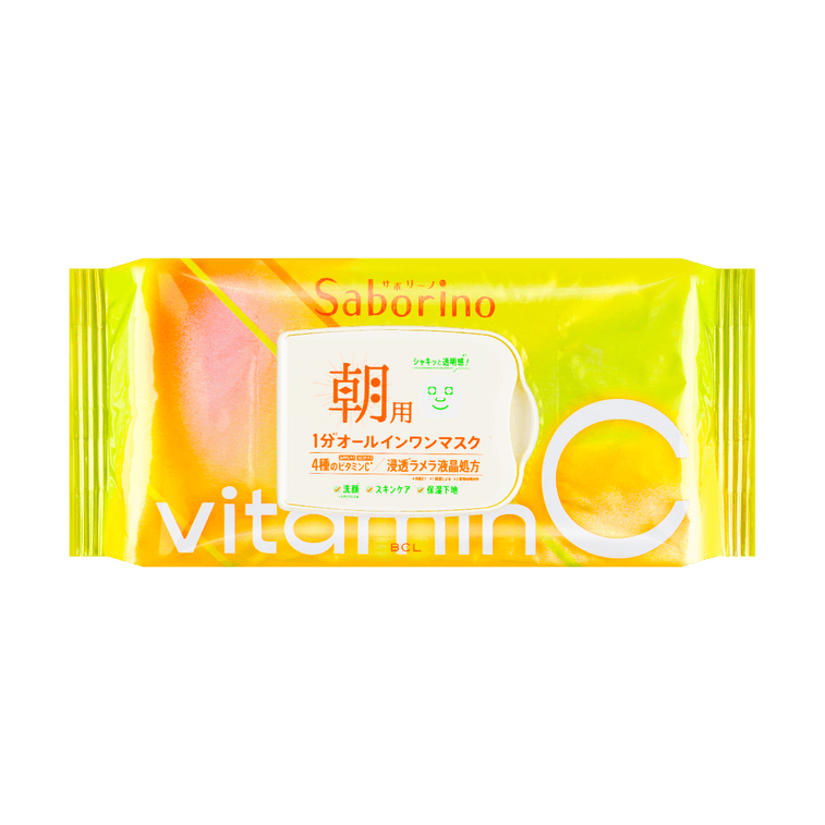 Saborino Morning Facial Sheet Mask VC 30 Sheets