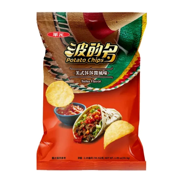Hua Yuan Potato Chips Salsa Flavor - 59.5g