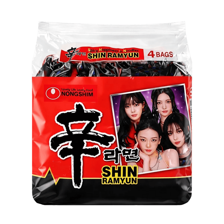【aespa Limited】【Packaging Varies】【While Supplies Last】NONGSHIM Noodle Soup Shin Ramyun Family Pack - 480g - ding - go