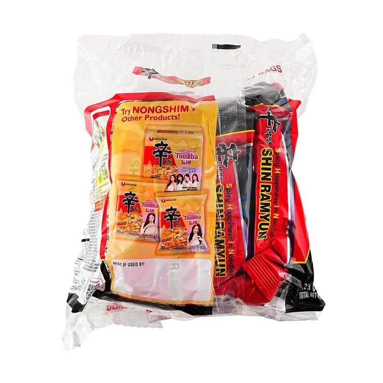 【aespa Limited】【Packaging Varies】【While Supplies Last】NONGSHIM Noodle Soup Shin Ramyun Family Pack - 480g - ding - go