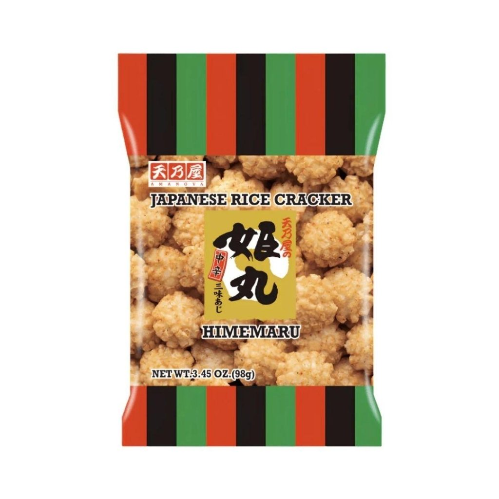 Amanoya Himemaru Soy Sauce Rice Crackers - 98g - ding-go