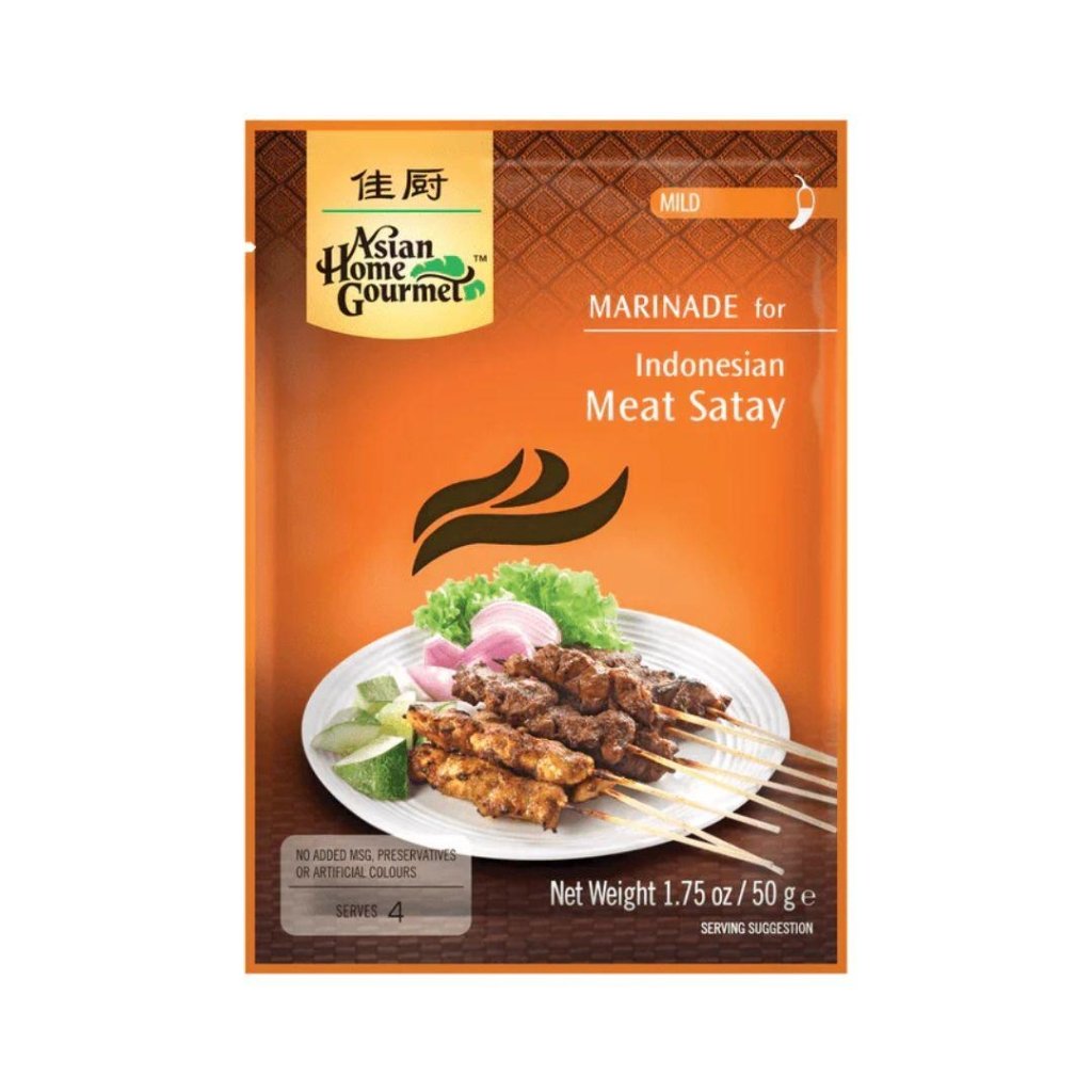 Asian Home Gourmet Indonesian Meat Satay Marinade - 50g - ding - go