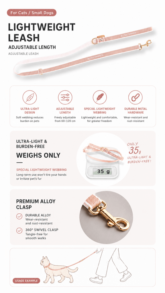 Auskommen Leash (Cat / Puppy) - ding-go