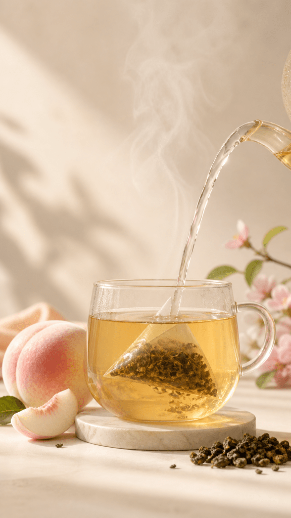 AWAS TEA White Peach Oolong Tea - 15 Sachets - 67.5g - ding-go