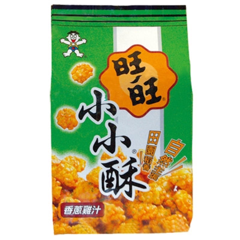 Want-Want Green Onion Chicken Flavor Mini Rice Crackers - 60g x 3 Pack