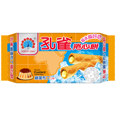孔雀捲心餅 雞蛋布丁 - 63g