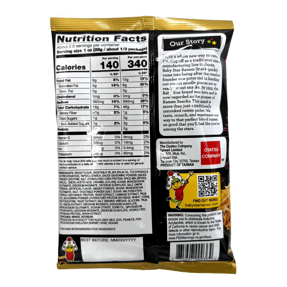 Baby Star Tiny Yakisoba Ramen Snack – 70g - ding - go
