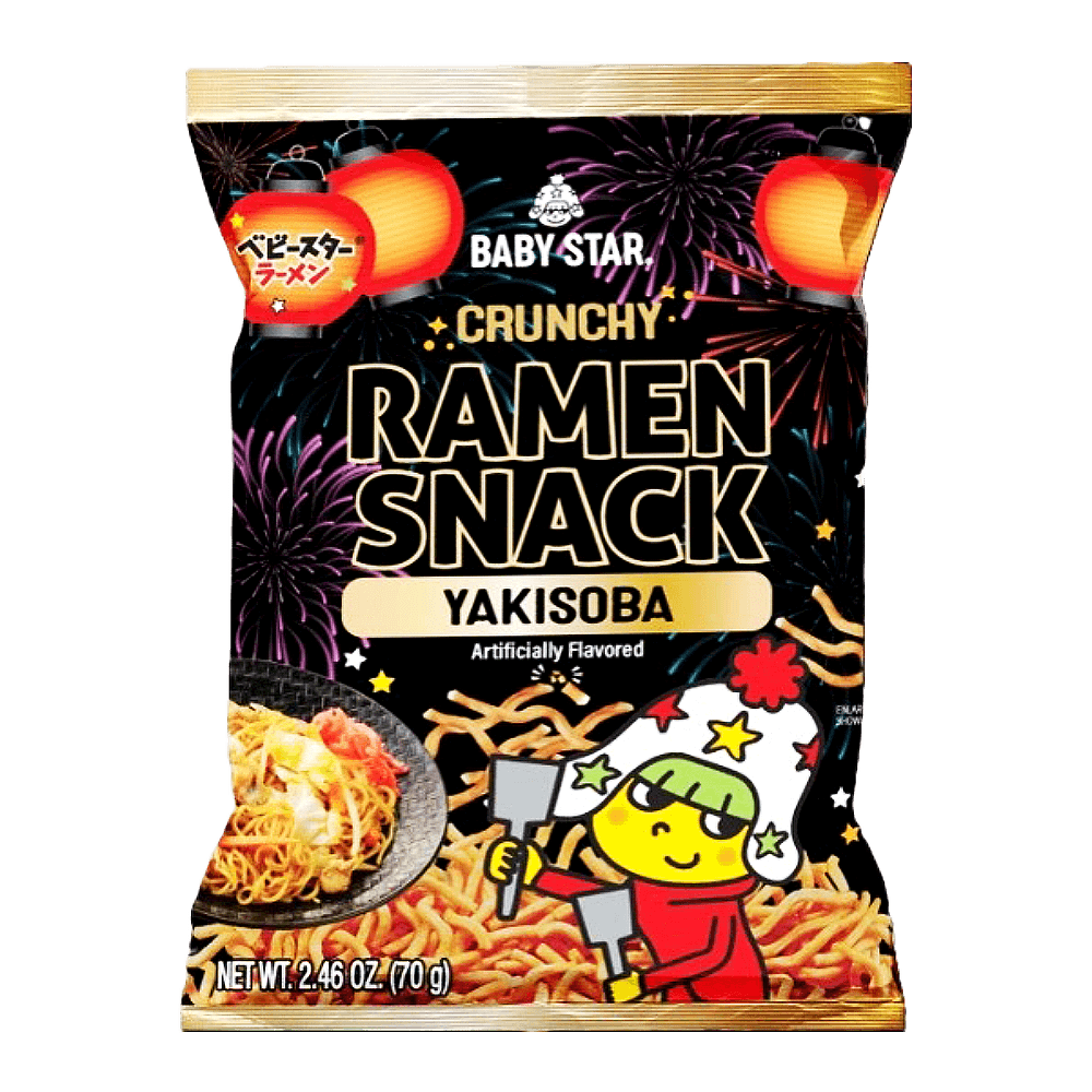 Baby Star Tiny Yakisoba Ramen Snack – 70g - ding - go