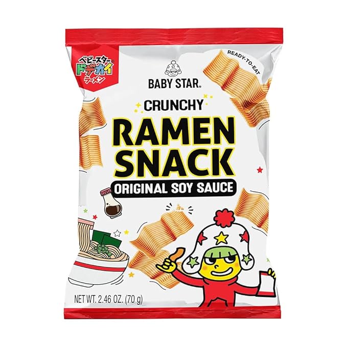 Baby Star Wide Original Soy Sauce Ramen Snack – 70g