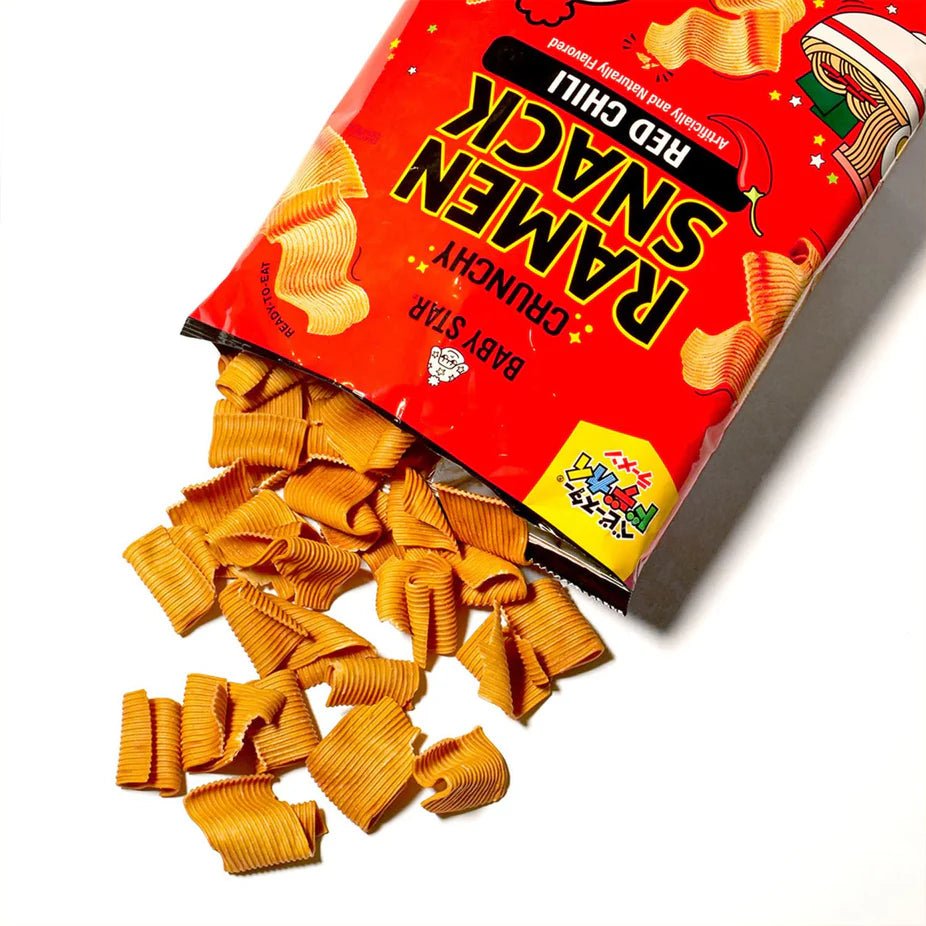 Baby Star Wide Red Chili Ramen Snack 70g, additional package view 2
