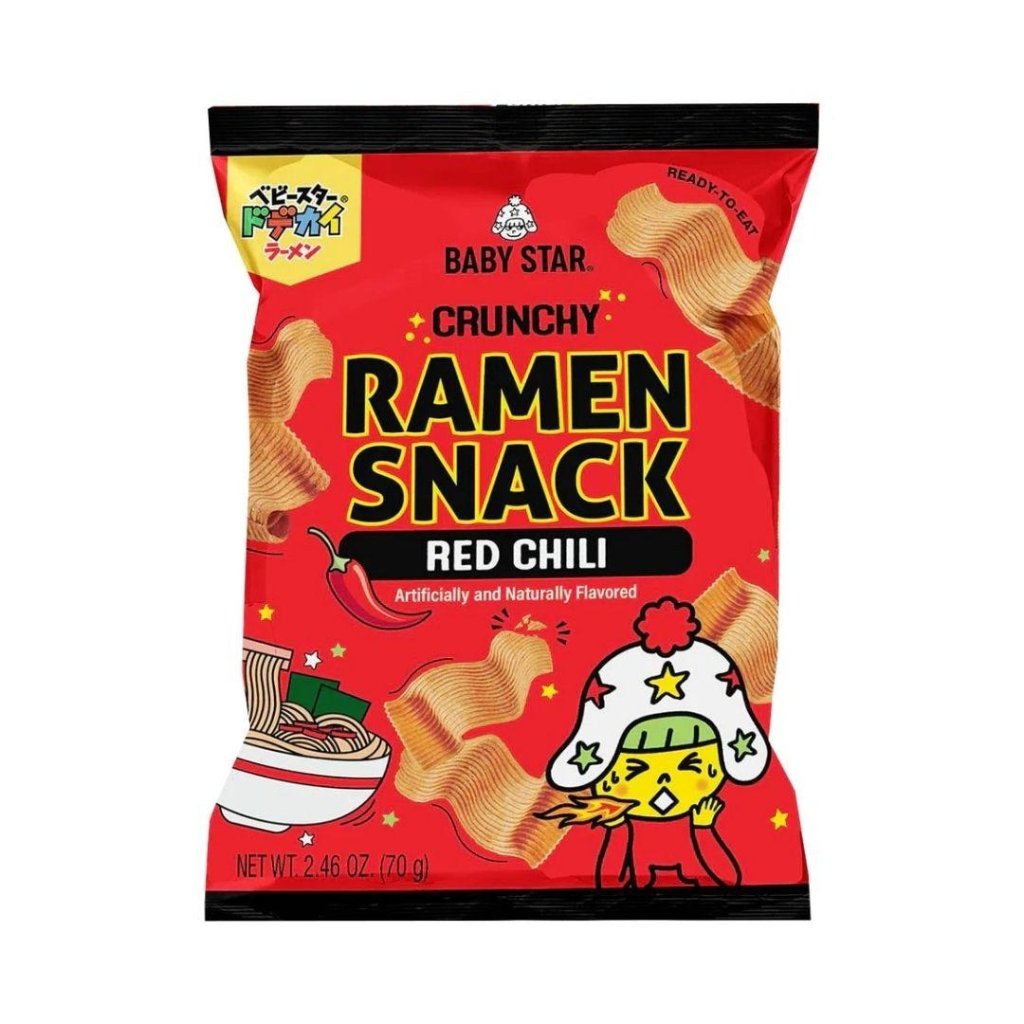 Baby Star Wide Red Chili Ramen Snack 70g