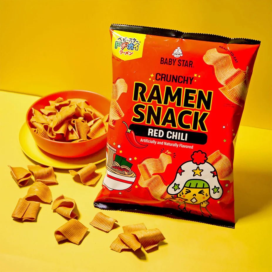 Baby Star Wide Red Chili Ramen Snack 70g, additional package view 3