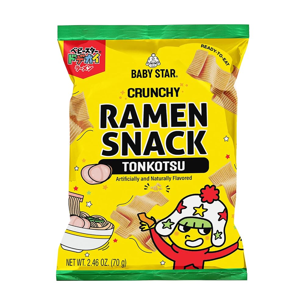 Baby Star Wide Tonkotsu Ramen Snack – 70g