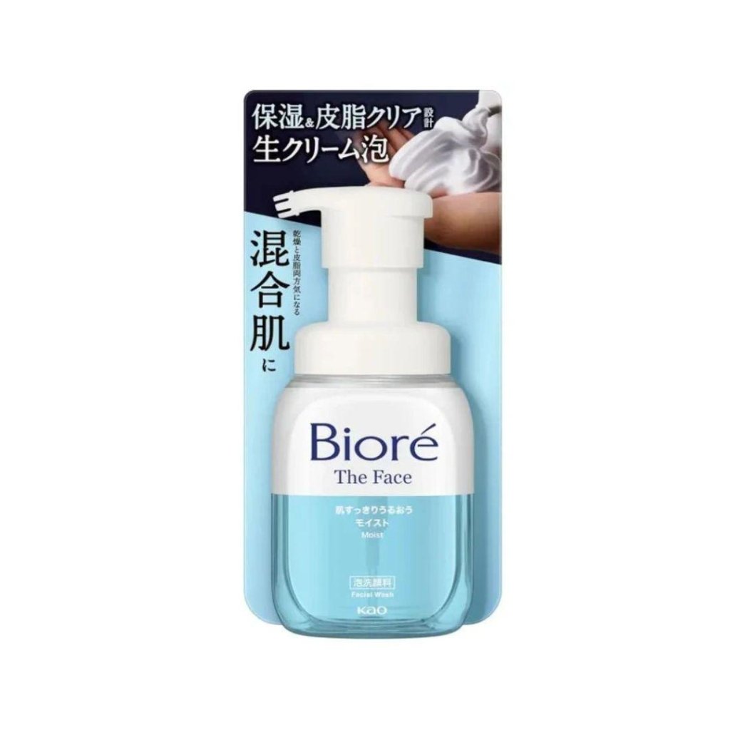 Biore The Face Bubble Face Wash Moist Pump - 200ml - ding-go