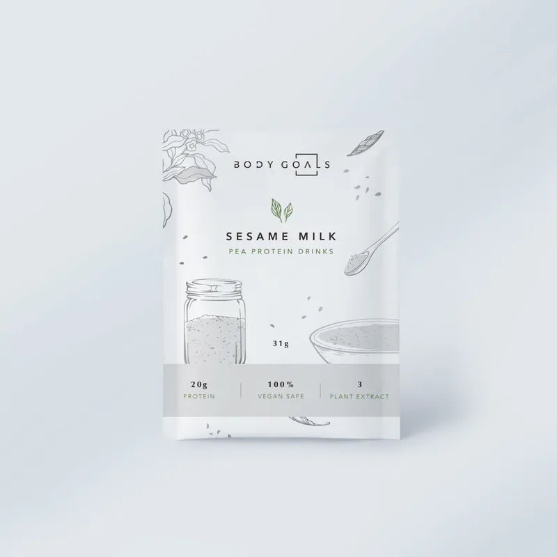 Body Goals Multi-effect Pea Protein Drinks Sesame Milk Flavor - 31g - ding-go