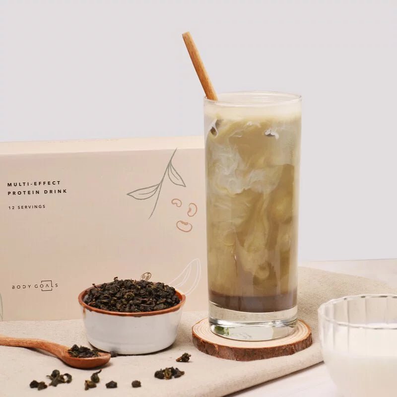 Body Goals Multi-effect Pea Protein Drinks Tieguanyin Latte Flavor - 31g - ding-go