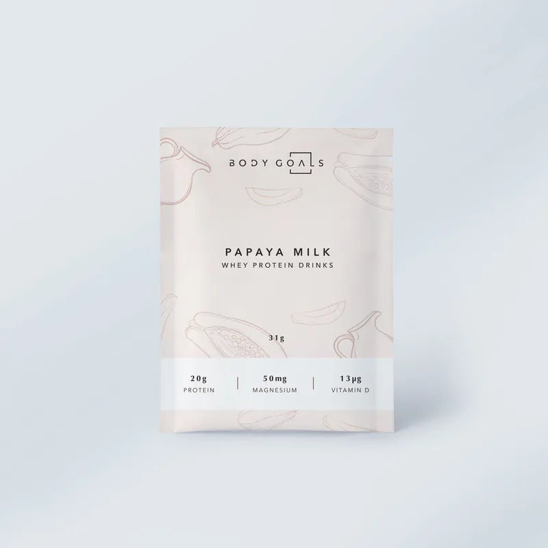 Body Goals Multi-effect Whey Protein Drinks Sachet Bag Papaya Milk Flavor - 31g - ding-go