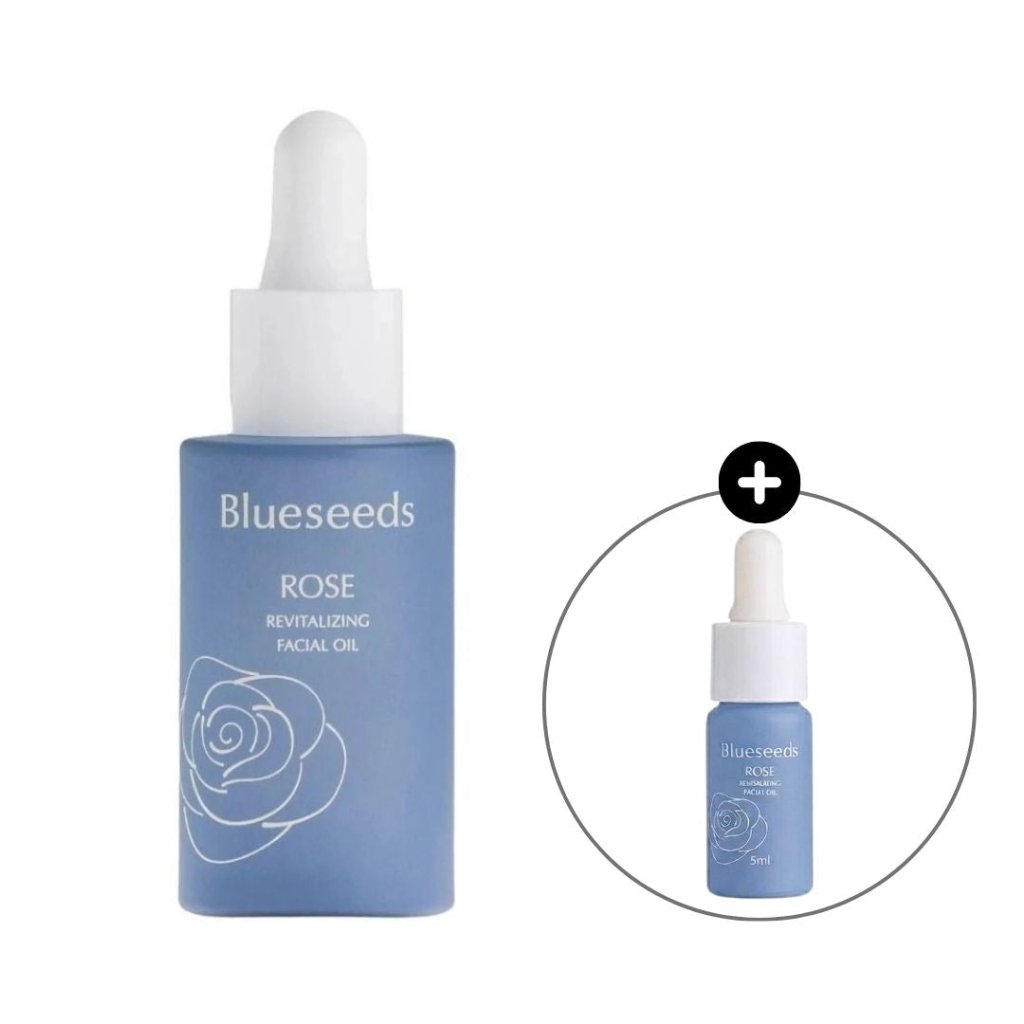 BOGO Blueseeds Morning Rose Revitalizing Essential Oil Serum - 30ml, Free 5ml Morning Rose Revitalizing Essential Oil Serum - 100g