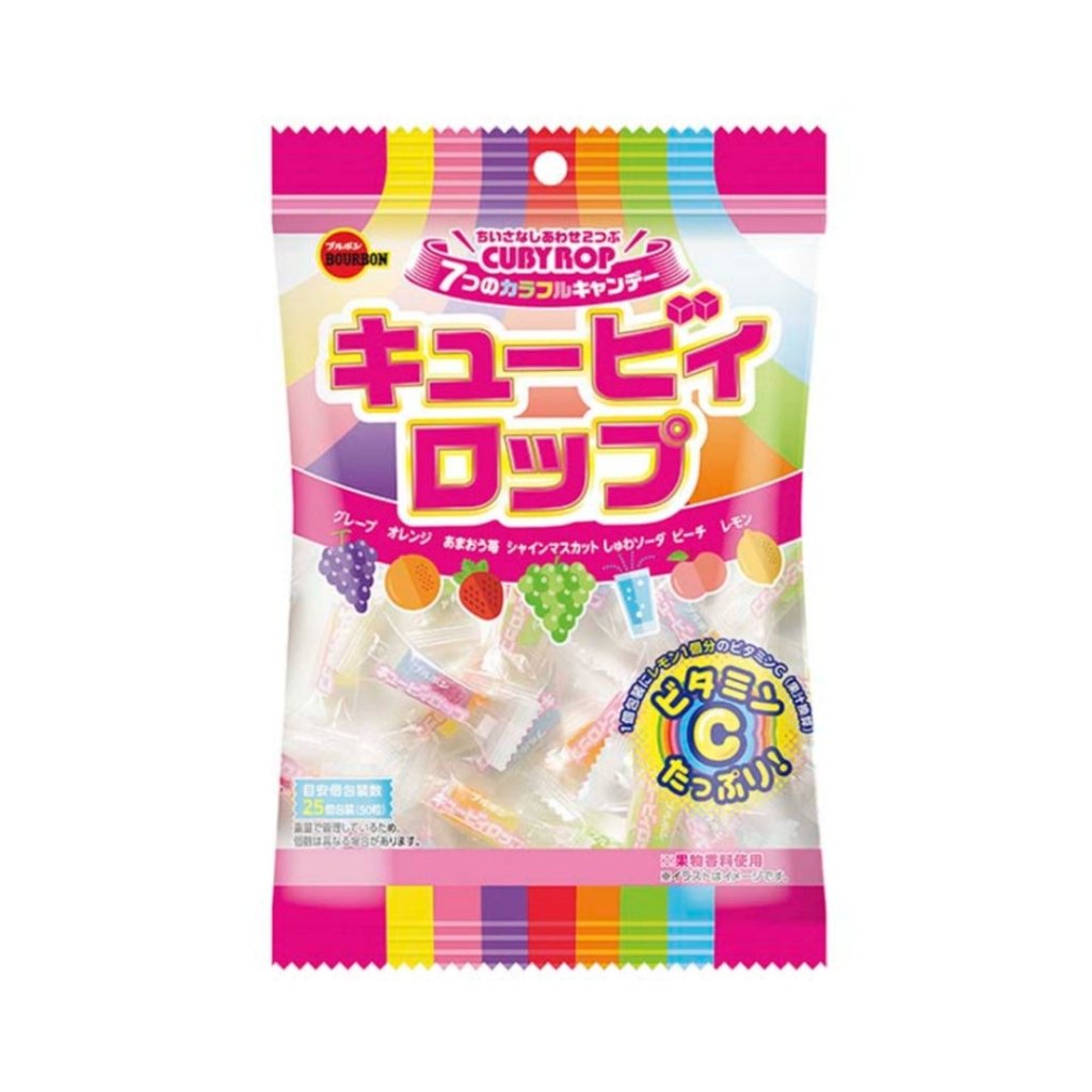 Bourbon Cubiclop Assorted Fruit Candy - 100g - ding-go