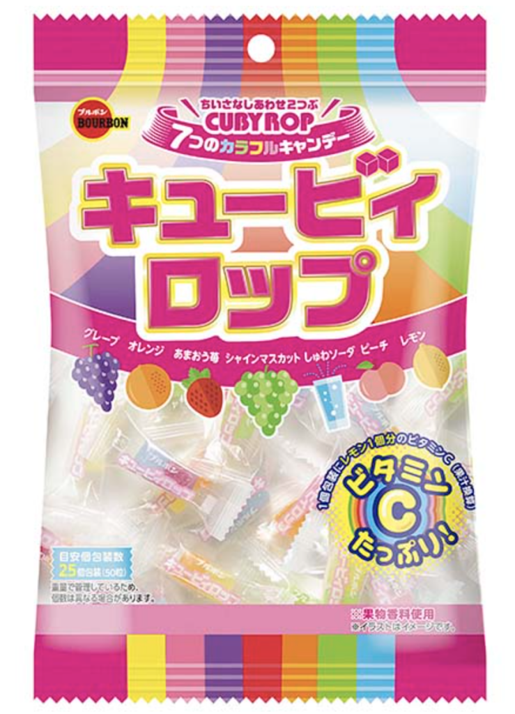 Bourbon Cubiclop Assorted Fruit Candy - 100g - ding-go
