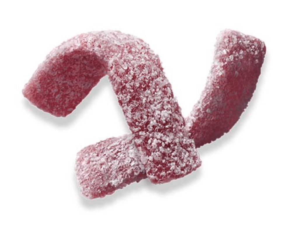 Bourbon Fettuccine Gummy - Italian Grape Flavor - 50g - ding-go