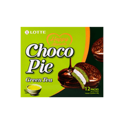 Lotte Choco Pie Green Tea - 28g x 12 Pack