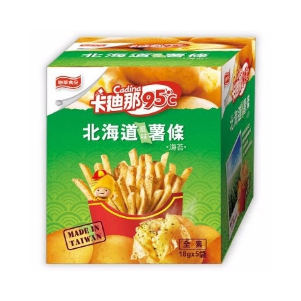 Cadina 95℃ Seaweed French Fries - 18g x 5 Pack - ding-go