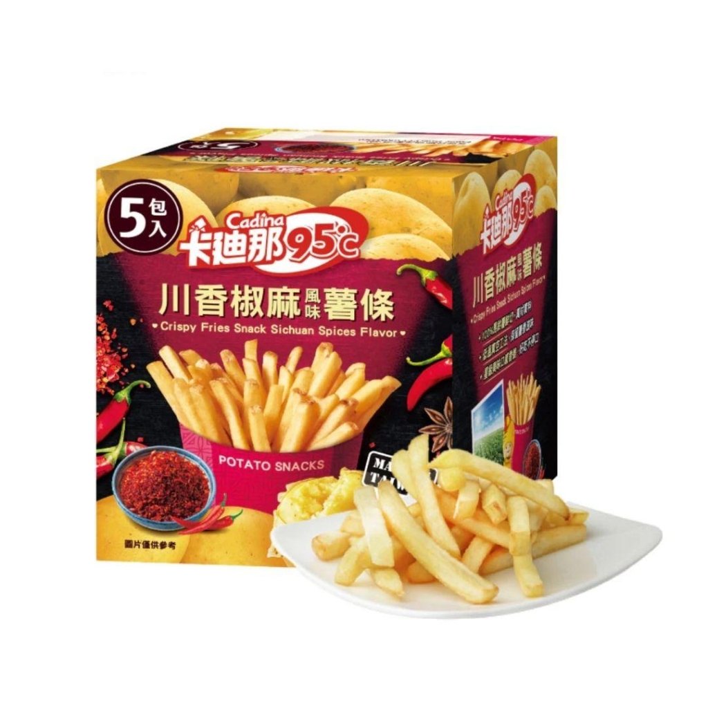 Cadina Crispy Fries Sichuan Spices Flavor - 80g [Limit 1 Per Order] - ding-go