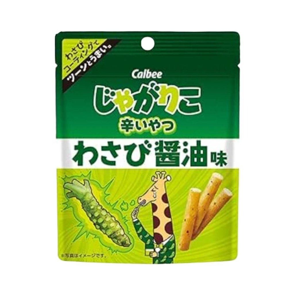 Calbee Jagarico Spicy Wasabi Soy Sauce Flavor - 38g - ding-go