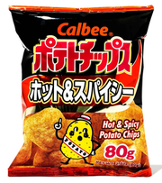 Calbee Potato Chips Hot & Spicy - 80g - ding-go