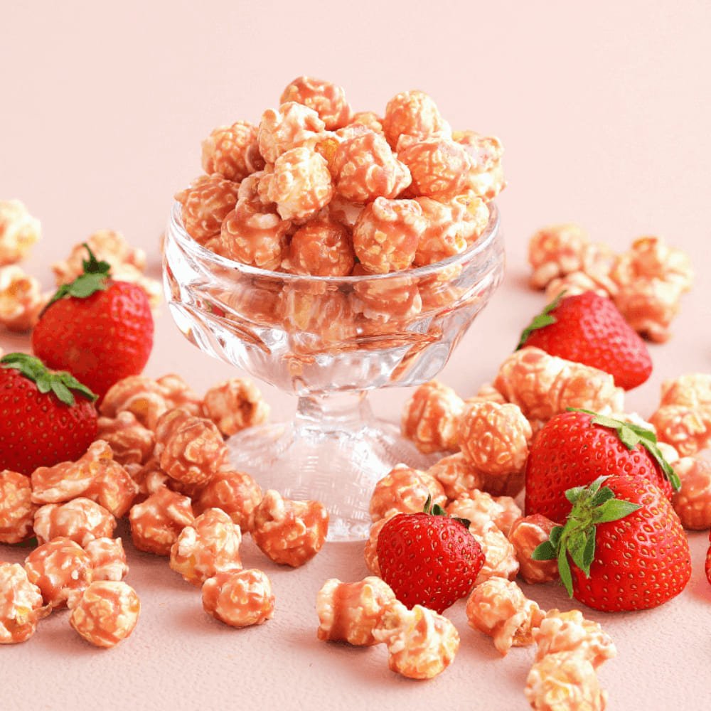 Chef Poppin Oatly’s Oatmilk & Strawberry Gourmet Coated Popcorn - 85g - ding-go