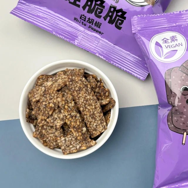 Crispy Ching Glutinous Rice Cake Chips White Pepper Flavor - 45g - ding - go