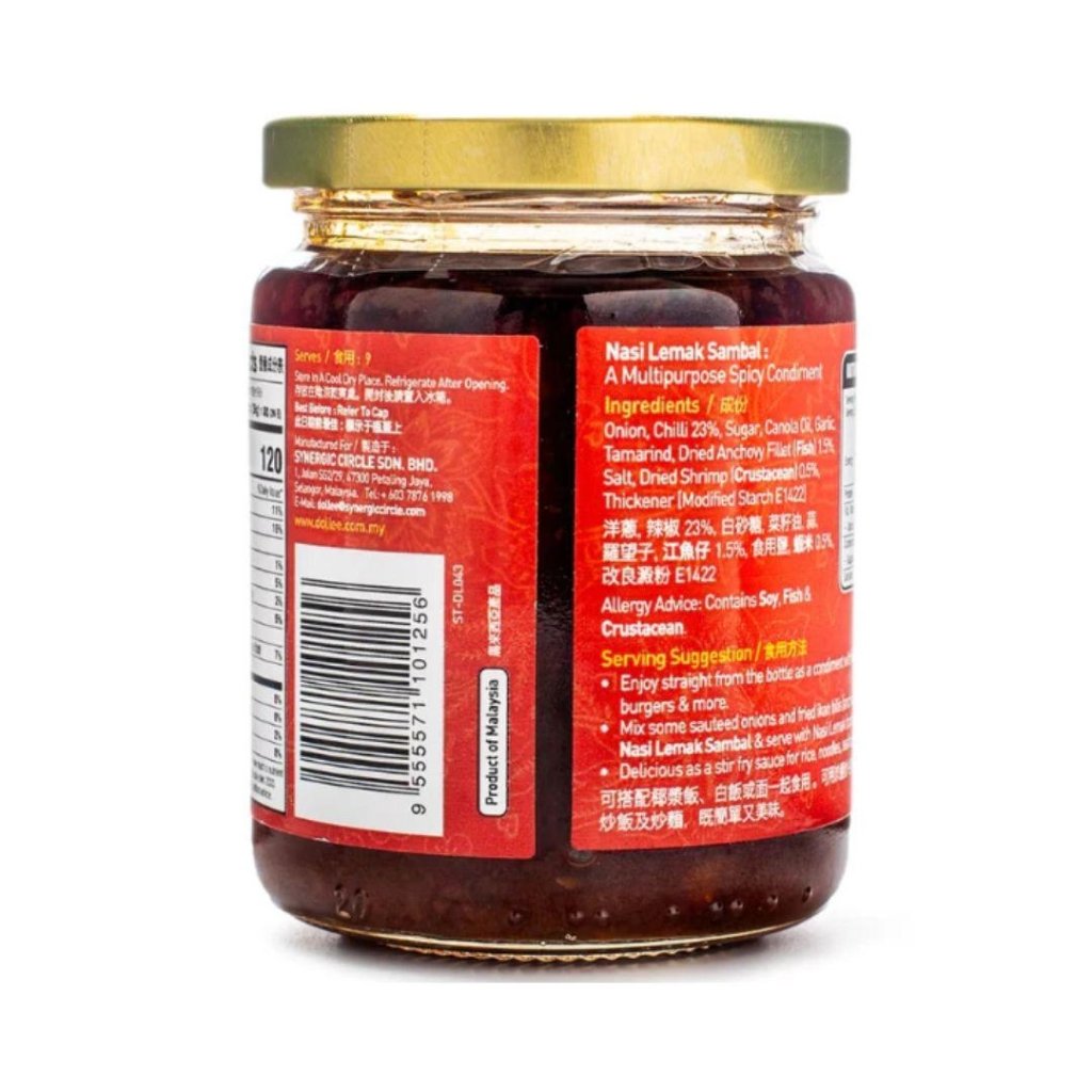 Dollee Nasi Lemak Sambal 240g, additional package view 6