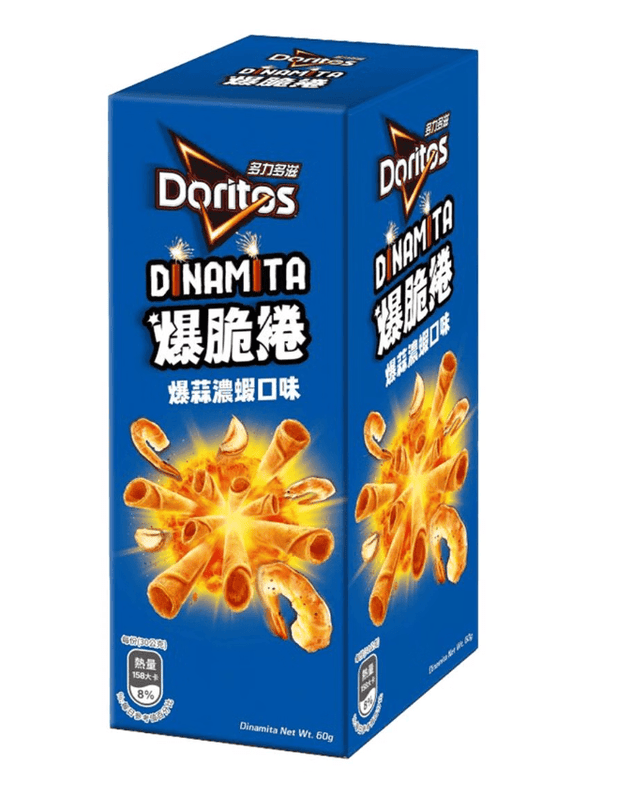 Doritos Dinamita Rolled Corn Chips Garlic Shrimp Flavor - 60g