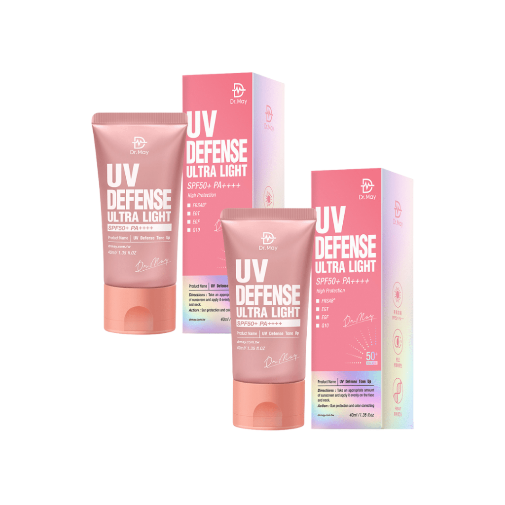 【Glow & Protect Sunscreen 1+1】Dr. May Refreshing Tinted Sunscreen Value Bundle - 2 × 40ml