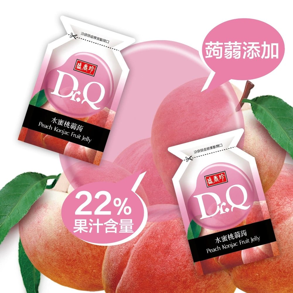 Dr.Q Konjac Fruit Jelly Peach & White Grape Flavor - 420g - ding - go