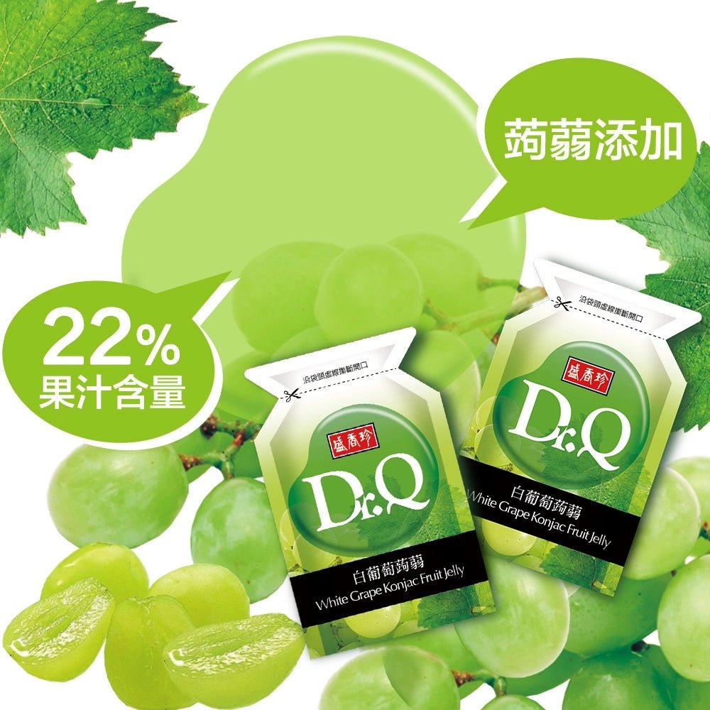 Dr.Q Konjac Fruit Jelly Peach & White Grape Flavor - 420g - ding - go